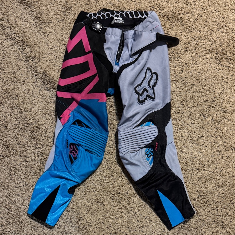 Fox Kids Casual Pants - Blue, Pink, and Black